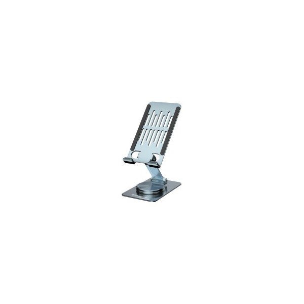 SOPORTE SMARTPHONE GIRATORIO Y PLEGABLE CONCEPTRONIC THANA08G BASE ROTACION 360° ALTURA AJUSTABLE
