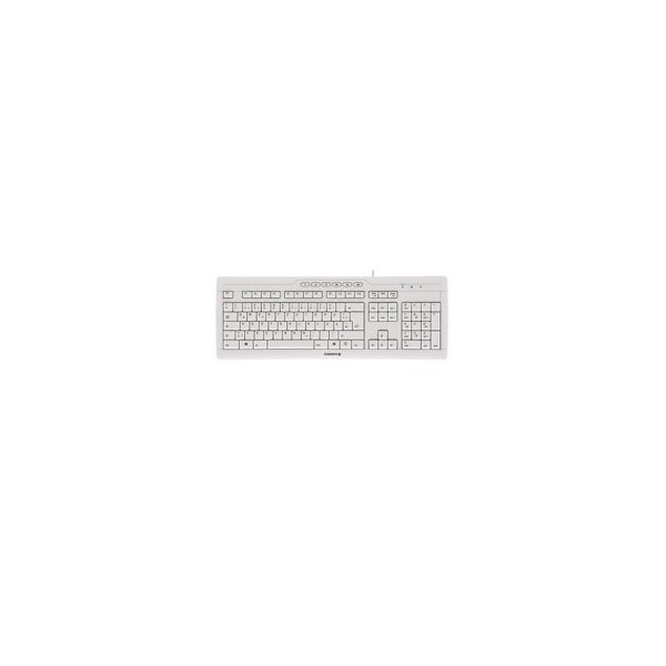 Teclado cherry stream 3.0 usb ultraplano blanco