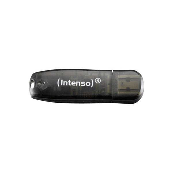Memoria usb 2.0 intenso rainbow 16gb negro