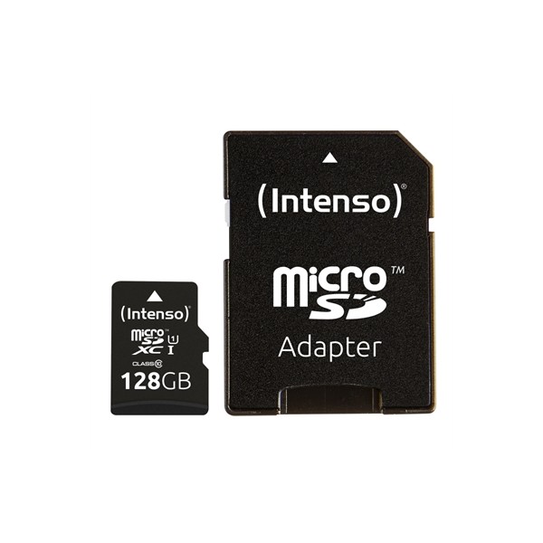 Tarjeta memoria micro sd intenso 128gb uhs - i cl10 + adaptador sd