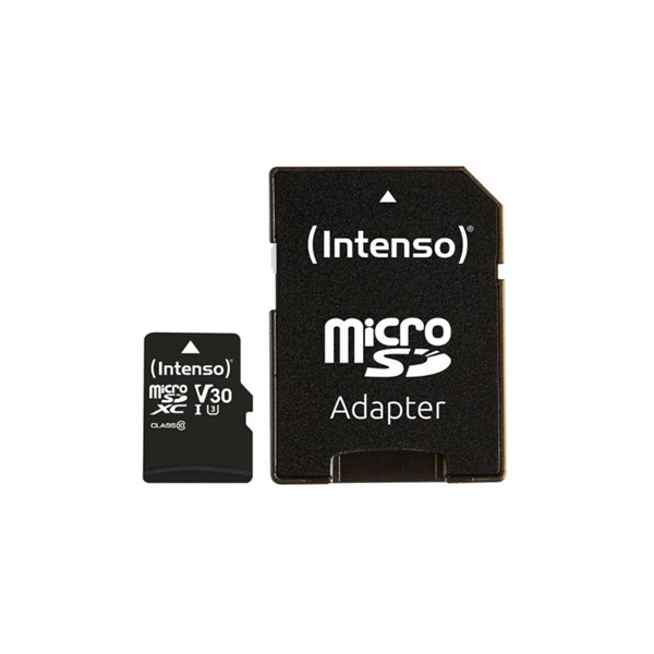 Tarjeta memoria micro sd intenso 16gb profesional v30 + adaptador sd