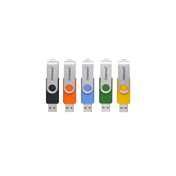 Memoria usb 3.2 intenso office line multipack 16gb 5 unidades