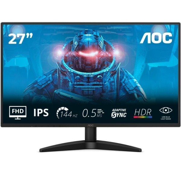 Monitor Gaming AOC 27B36X 27″/ Full HD/ 0.5ms/ 144Hz/ IPS/ Negro