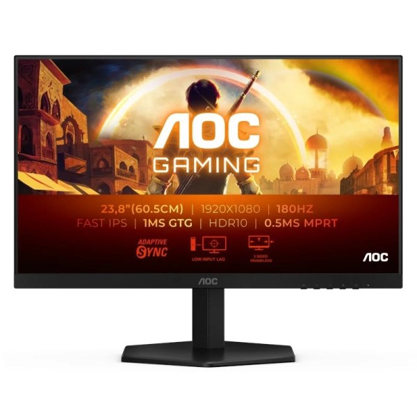 AOC 24G42E Monitor 23.8″IPS FHD 180hz 1ms HDMI DP