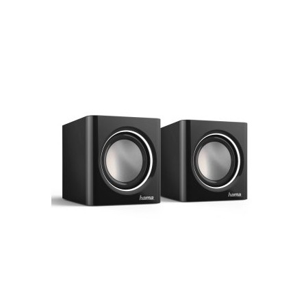 ALTAVOCES 2.0 HAMA SONIC MOBIL 185 JACK 3.5mm ALIMENTADO POR USB CONTROL DE VOLUMEN COLOR NEGRO