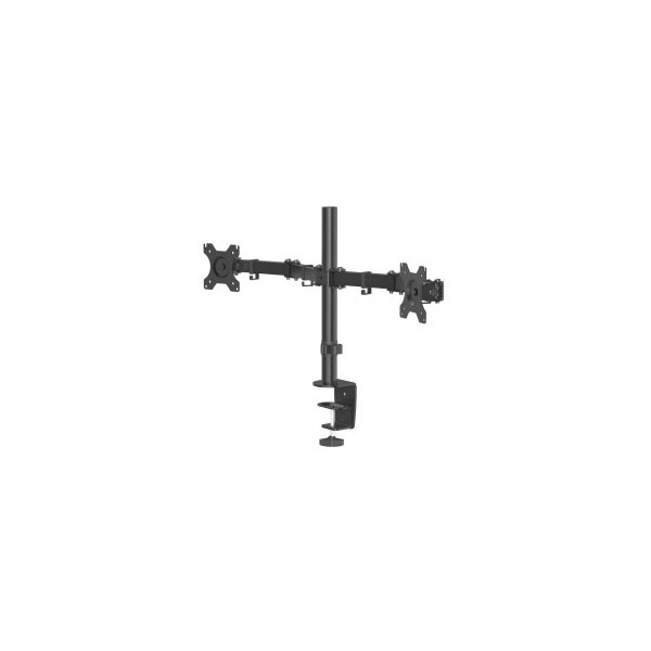 SOPORTE DE MESA HAMA MONITOR HOLDER PARA 2 MONITORES HASTA 32″ VESA 75x75 100x100 HASTA 8Kg BRAZOS A