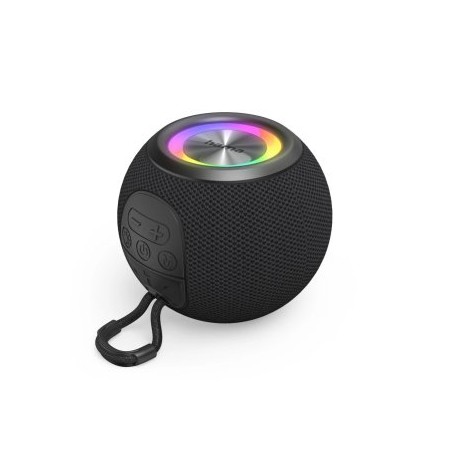 ALTAVOZ BLUETOOTH PORTABLE HAMA BALL SHAPE 5W ILUMINACION LED TWS BATERIA 10h MANOS LIBRES COLOR NEG