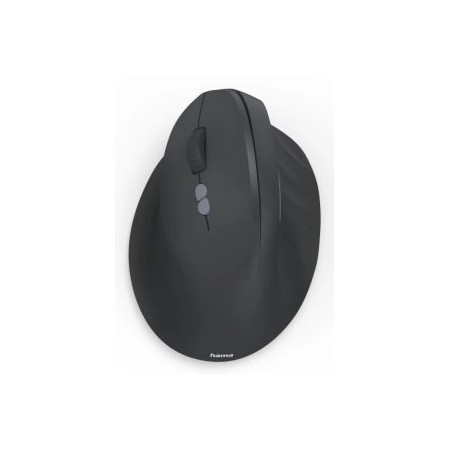 MOUSE HAMA WIRELESS ERGO EMW-500L DPI 1000-1800 7 BOTONES COLOR NEGRO PARA ZURDOS