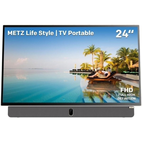 Televisor Portable Metz 24MPE7000Z 24″/ Full HD/ Smart TV/ WiFi