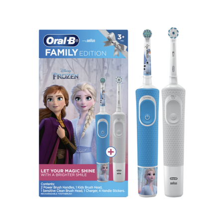 CEPILLO DENTAL ELECTRICO BRAUN ORAL-B KIDS FROZEN FAMILY EDITION INCLUYE CEPILLO FROZEN Y VITALITY P