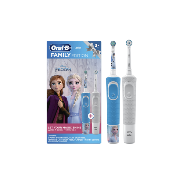 CEPILLO DENTAL ELECTRICO BRAUN ORAL-B KIDS FROZEN FAMILY EDITION INCLUYE CEPILLO FROZEN Y VITALITY P