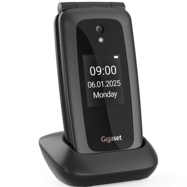 Teléfono Móvil Gigaset GL795 para Personas Mayores/ 4G/ Negro