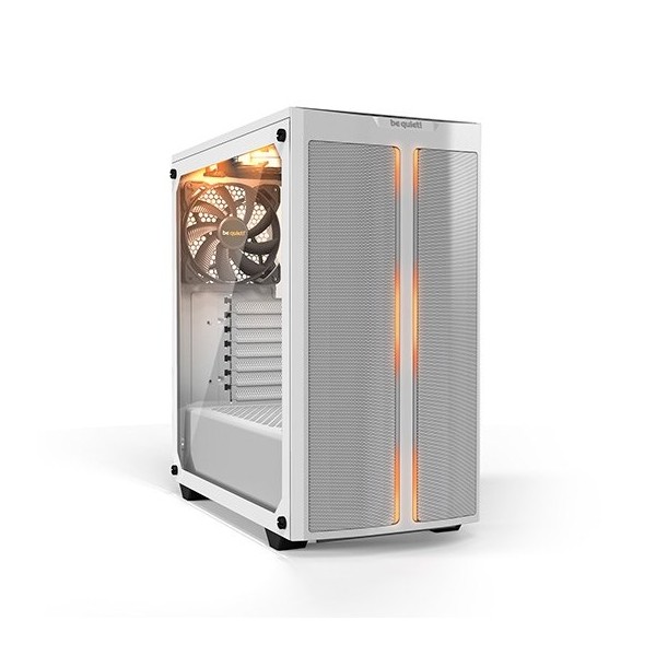 Caja ordenador gaming atx be quiet! pure base 500dx white tira led argb frontal - cristal templado - 3x ventilador 140
