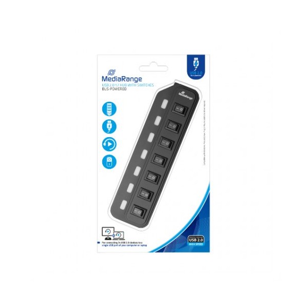 HUB MEDIARANGE USB 2.0 7XUSB 2.0