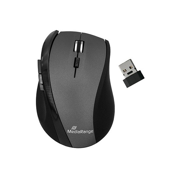 RATON OPTICO MEDIARANGE MROS203 WIRELESS BK-GREY