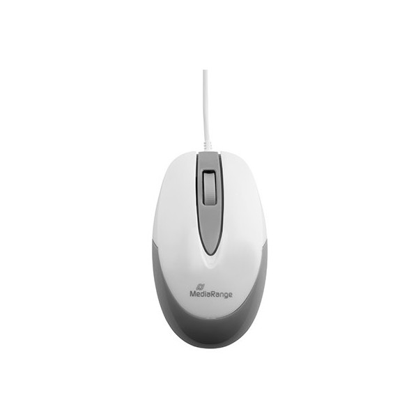 RATON OPTICO MEDIARANGE MROS214 WHITE-GREY