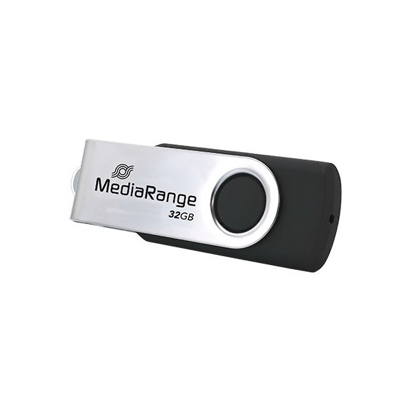 PENDRIVE 32GB USB-C 3.2 MEDIARANGE SILVER-BLACK