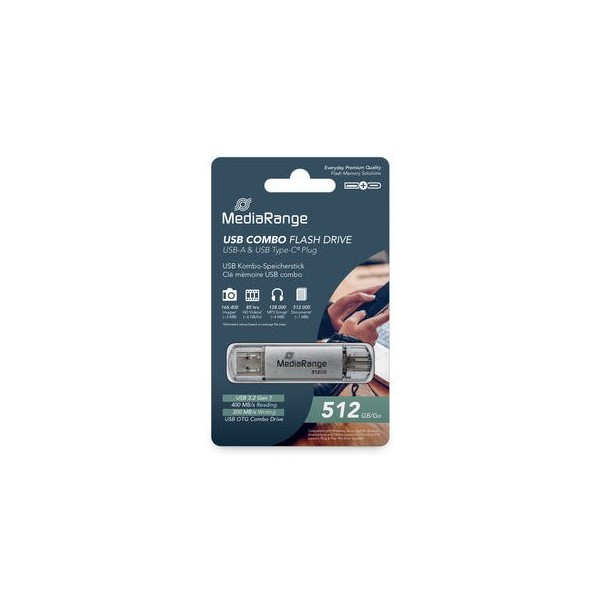 PENDRIVE COMBO 512GB USB 3.2 MEDIARANGE HIGH P.