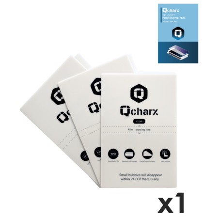 Laminas de proteccion frontales qcharx hidrogel hd qx1 1 unidad