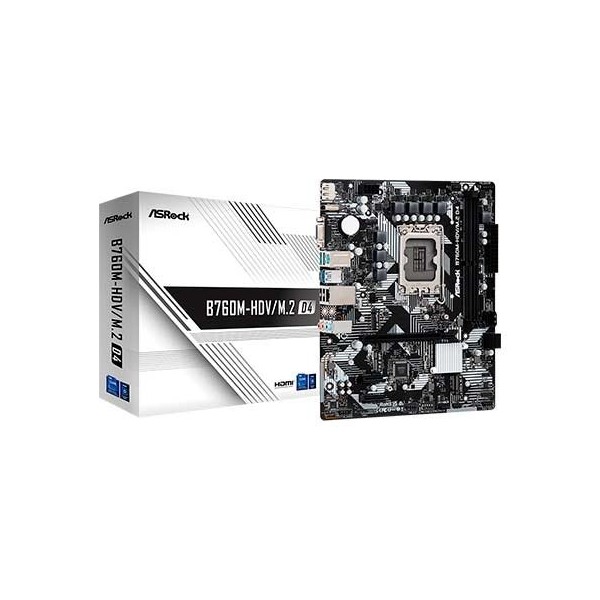 Placa base asrock 1700 b760m - hdv - m.2 d4