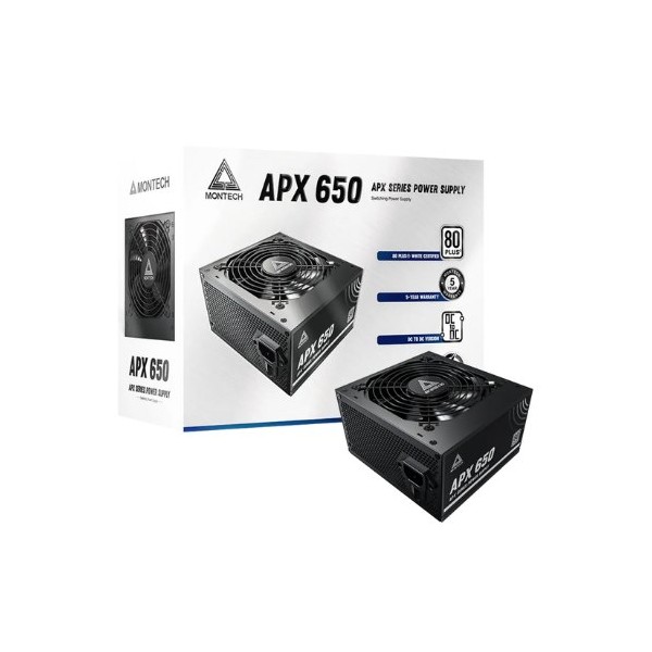 FUENTE DE ALIMENTACION ATX 650W MONTECH BLACK APX650