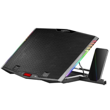 Soporte Refrigerante Mars Gaming MNBC5 para Portátiles hasta 17.3″/ Iluminación LED