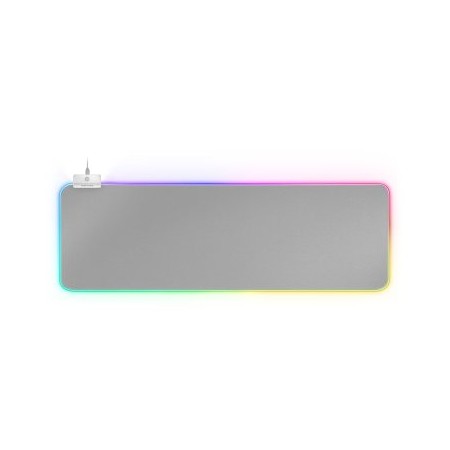 ALFOMBRILLA MARS GAMING MMPRGB2S SILVER ILUMINACION RGB EN CONTORNO TAMAÑO XXL 800x300mm 4mm INTEGRA