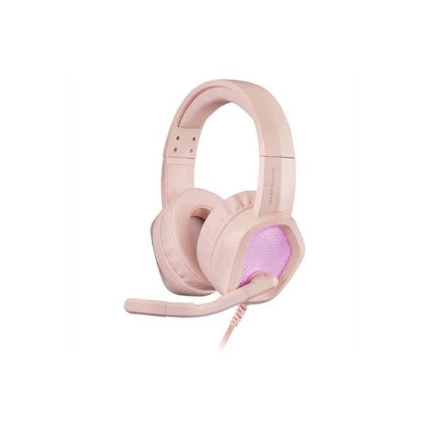 Auriculares mars gaming mh320 rosa jack 3.5mm + usb con microfono compatible con windows - ps4 - ps5 - xbox one - xbox series x 