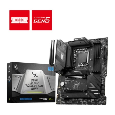 Placa base msi 1700 mag b760 tomahawk wifi - 4x ddr5 - 4x sata 6gb - s 911 - 7d96 - 003