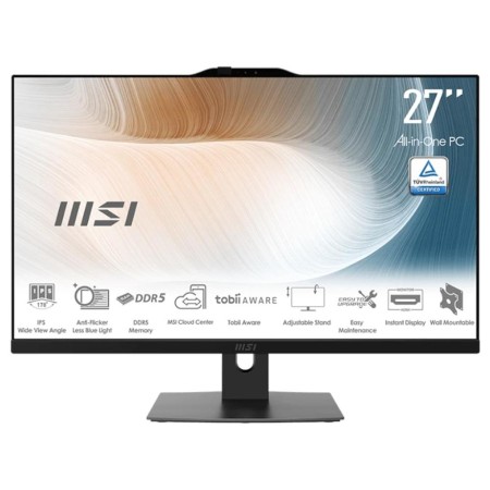 Ordenador all in one msi am272p - 893es core 5 - 120u - 16gb - ssd 512gb - 27 pulgadas fhd - w11p