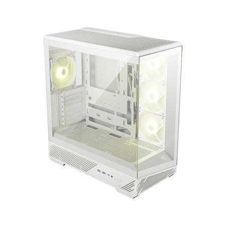 Caja ordenador gaming msi mag pano 130r pz atx argb cristal templado blanca