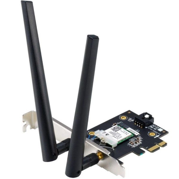 Tarjeta de Red Inalámbrica-PCI Express Asus PCE-BE6500/ 6500Mbps/ 2.4/5/6GHz