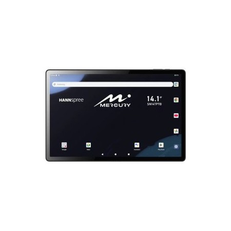 TABLET HANNSPREE MERCURY WIFI/4G 14.1″ 60Hz 6GB 128GB 10000mAh ANDROID 15 MTK8786 IP45 GRIS