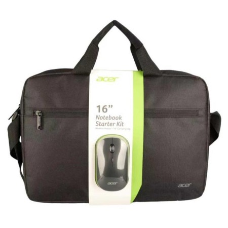 Maletin acer para portatil 16 pulgadas negro + raton