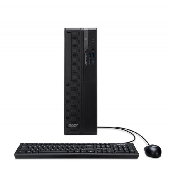 Ordenador acer veriton vx2722g i3 - 14100 - 8gb - ssd 512gb - w11p negro + teclado y raton