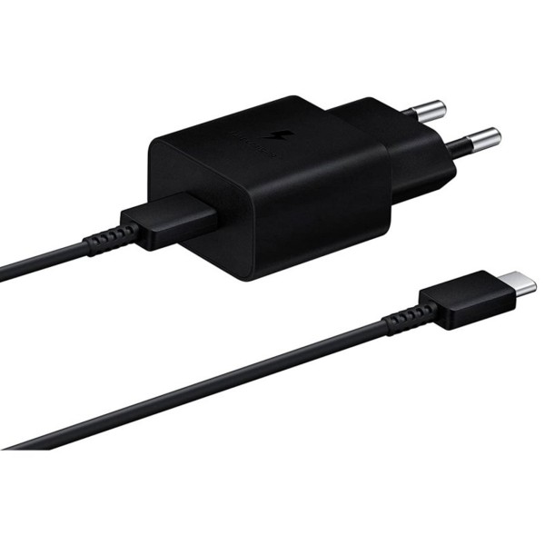 Cargador samsung ep - t1510 usb tipo c  negro  cable usb tipo c 15w