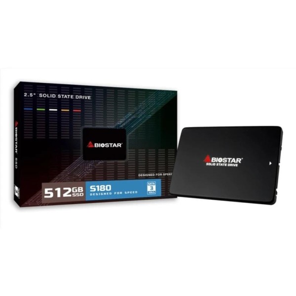 Biostar SSD S180 512Gb 2.5″ SATA3 6Gb/s 512Mbs