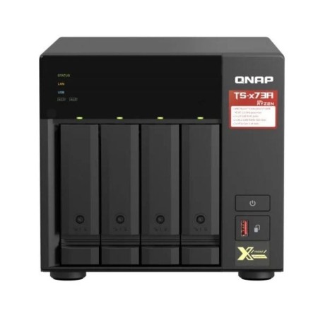 NAS QNAP TS-473A-8G/ 4 Bahías 3.5″- 2.5″/ 8GB DDR4/ Formato Torre
