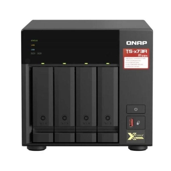 NAS QNAP TS-473A-8G/ 4 Bahías 3.5″- 2.5″/ 8GB DDR4/ Formato Torre