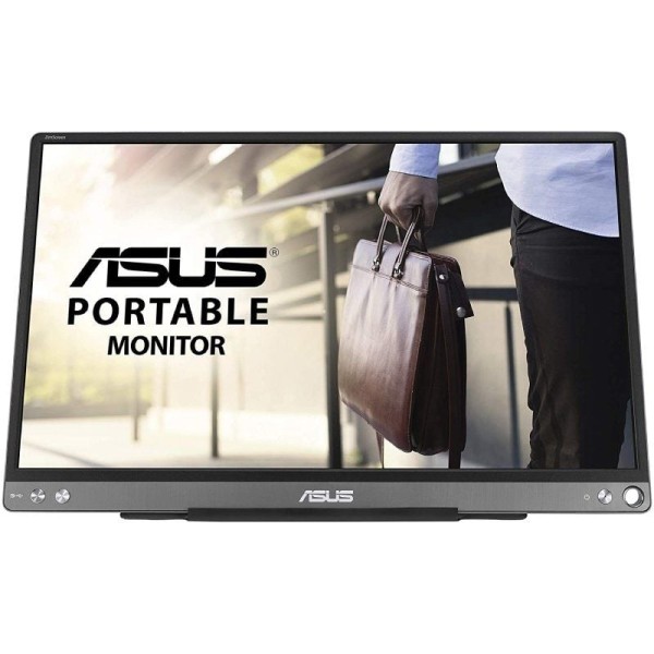 Monitor Portátil Asus ZenScreen MB16ACE 15.6″/ Full HD/ Plata y Negro