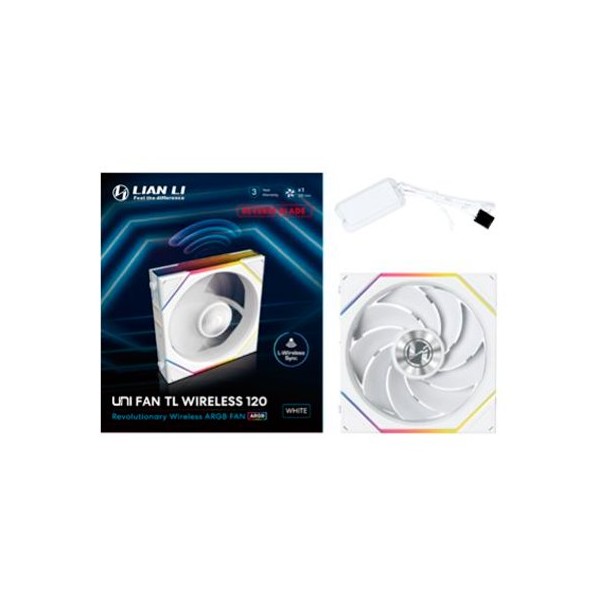 Ventilador caja gaming lian li unifan tl120 inalambrico argb 120mm blanco