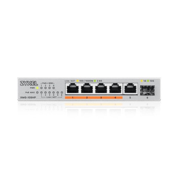 Switch 6 puertos zyxel xmg - 105hp - eu0101f