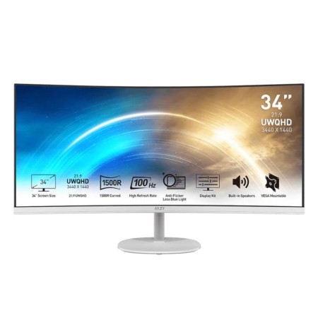 MSI MP341CQW Monitor34″ UWQHD VGA HDMI MM curv