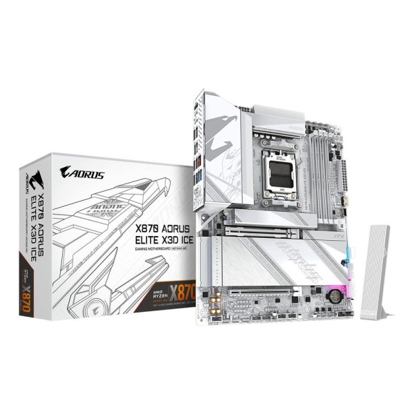 Placa base gigabyte x870 aorus elite x3d ice atx am5 - 4x ddr5 - 2x sata3