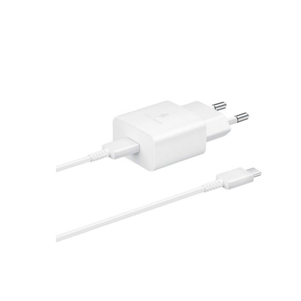 Cargador samsung ep - t1510xwegeu usb - c 15w  cable usb - c blanco