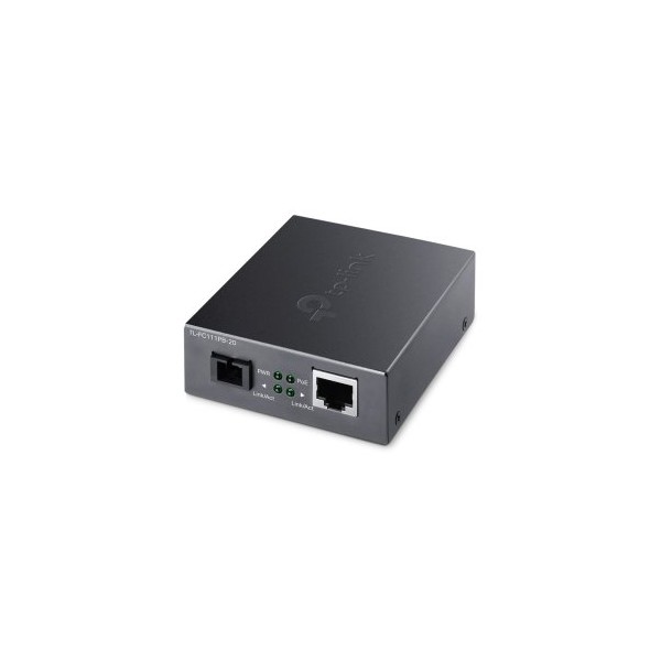 CONVERTIDOR DE FIBRA TP-LINK FC111PB-20 SINGLE-MODE SC WDM BIDIRECCIONAL DE 1P RJ45 10/100 PoE A 1P