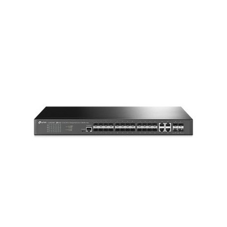 SWITCH GESTIONABLE JETSTREAM TP-LINK SG3428XF 24P GIGABIT SFP L2+ Y 4 RANURAS SFP+ DE 10 GE