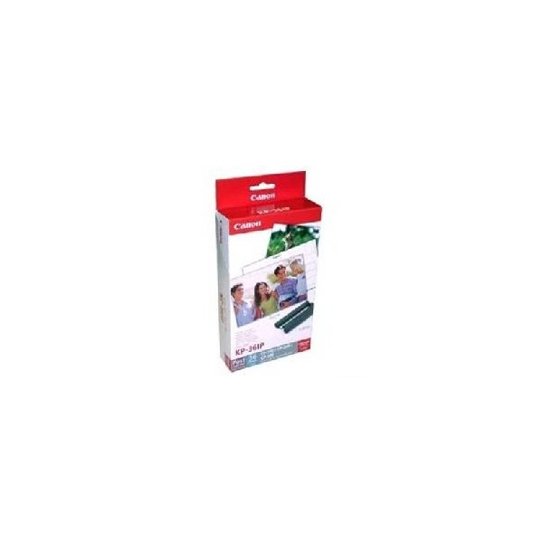 Papel foto canon selphy kp - 36ip 10x15 + tinta 36 hojas series cp