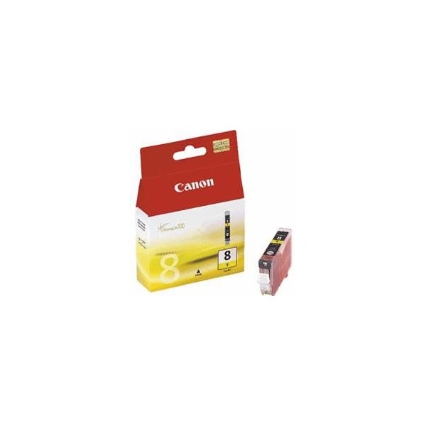 Cartucho tinta canon cli8 amarillo 8ml pixma 4200 - 5200 - 6600 - mp500 - 800