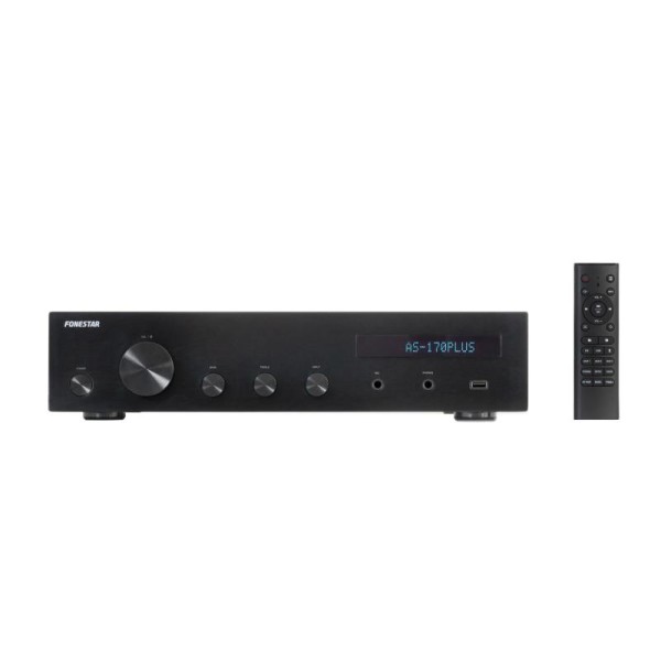 Amplificador estereo hifi fonestar as - 170plus - bluetooth - radio fm - 80  80 w rms usb